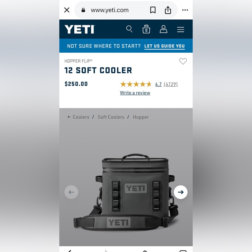 Yeti Hopper Flipper 12 Cooler Sling Bag with Strap - Picture 10 of 11